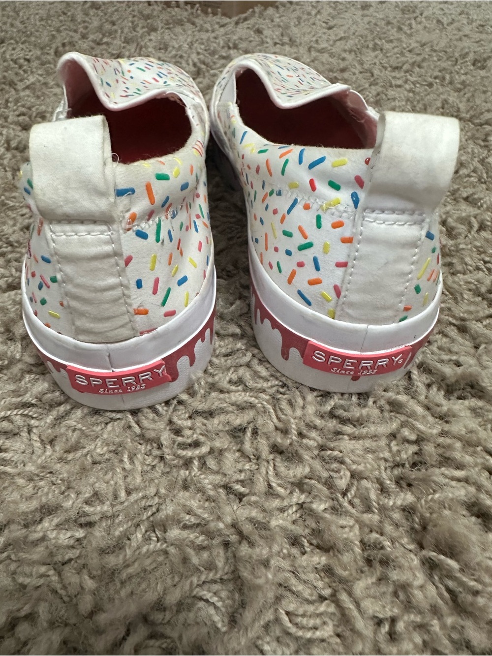 Sperry Sprinkle Slip-On Shoes - White with Multicolor Sprinkles - Picture 6 of 11